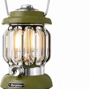 Retro Metal LED Camping Lantern Rechargeable Warm Filament Light | 5000Mah Recha